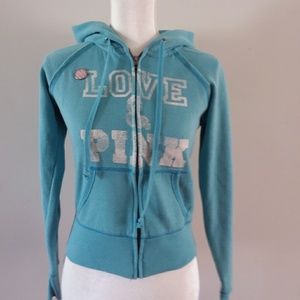 Pink Victoria's Secret Powder Blue Sweatshirt